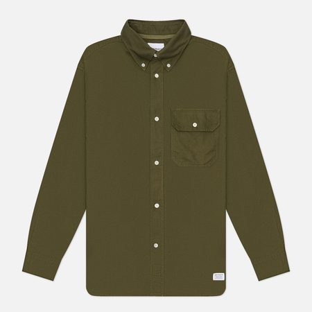 Мужская рубашка Norse Projects Ole Oversized GMD Oxford, цвет оливковый