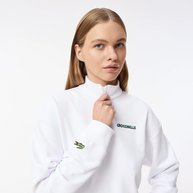 Женская толстовка Lacoste свободного кроя на молнии 5