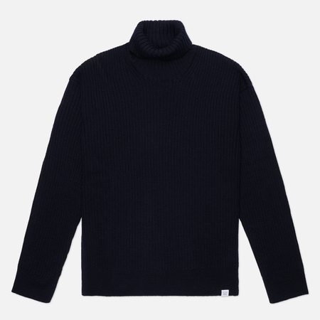 Мужской свитер Norse Projects Frey Wool Cotton Fisherman, цвет синий