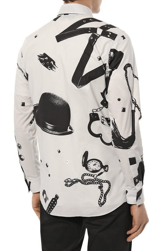 Хлопковая рубашка Moschino 4