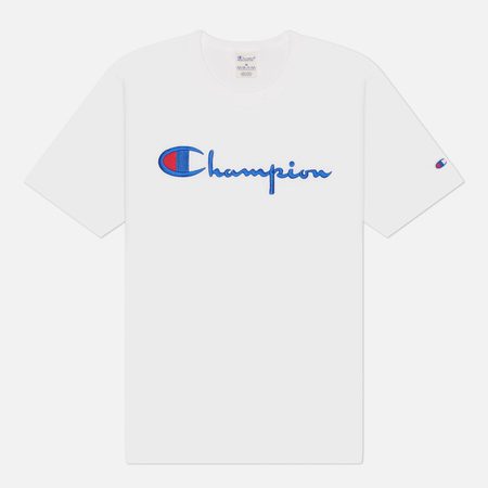 Мужская футболка Champion Reverse Weave Pinnacle Crewneck Relax Fit, цвет белый