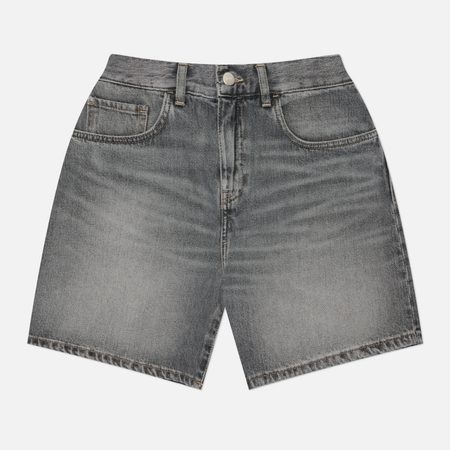 Женские шорты Edwin W' Cleo Pembroke Black Denim 13.56 Oz, цвет серый