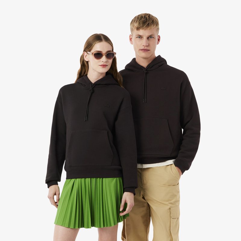 Хлопковый свитшот Lacoste унисекс свободного кроя