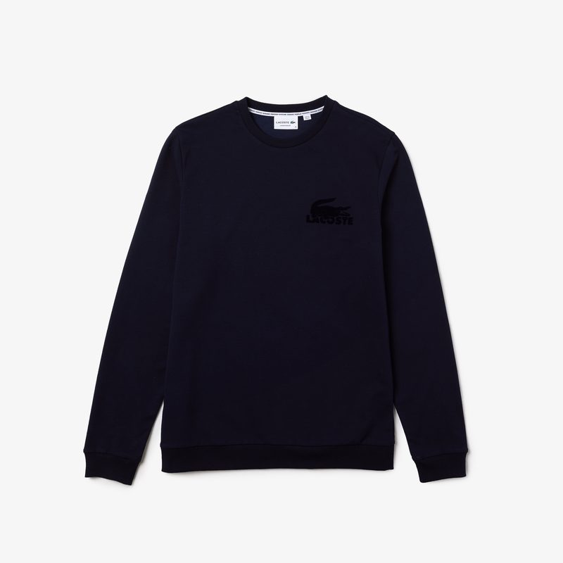 Мужская домашнаяя толстовка Lacoste из хлопкового флиса 5