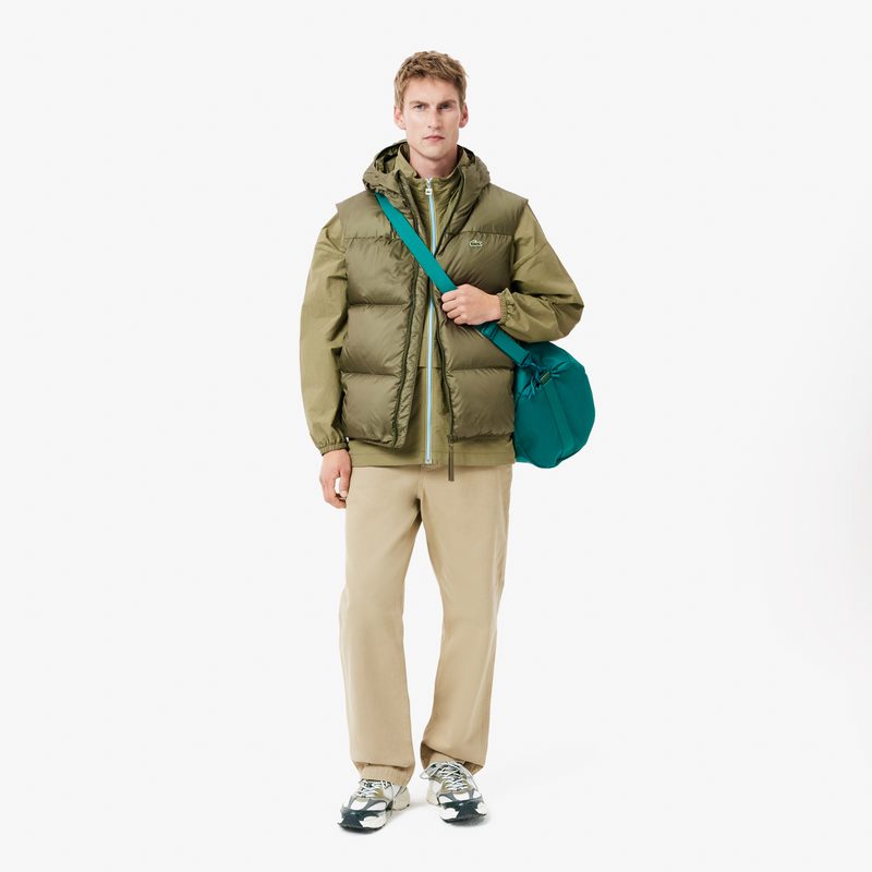 Мужской влагоотталкивающий жилет Lacoste с капюшоном 4