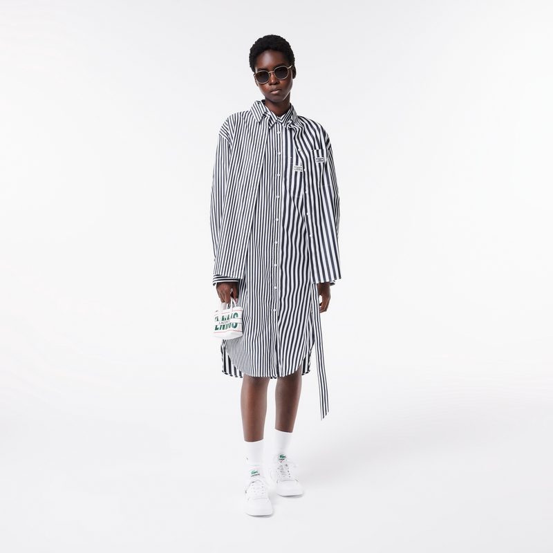 Женское платье-рубашка Lacoste оверсайз 4