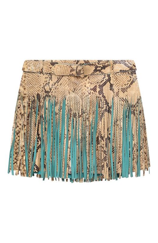 Кожаная юбка Roberto Cavalli