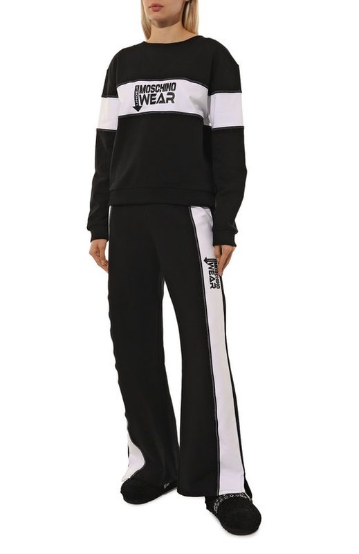 Хлопковые брюки Moschino 2