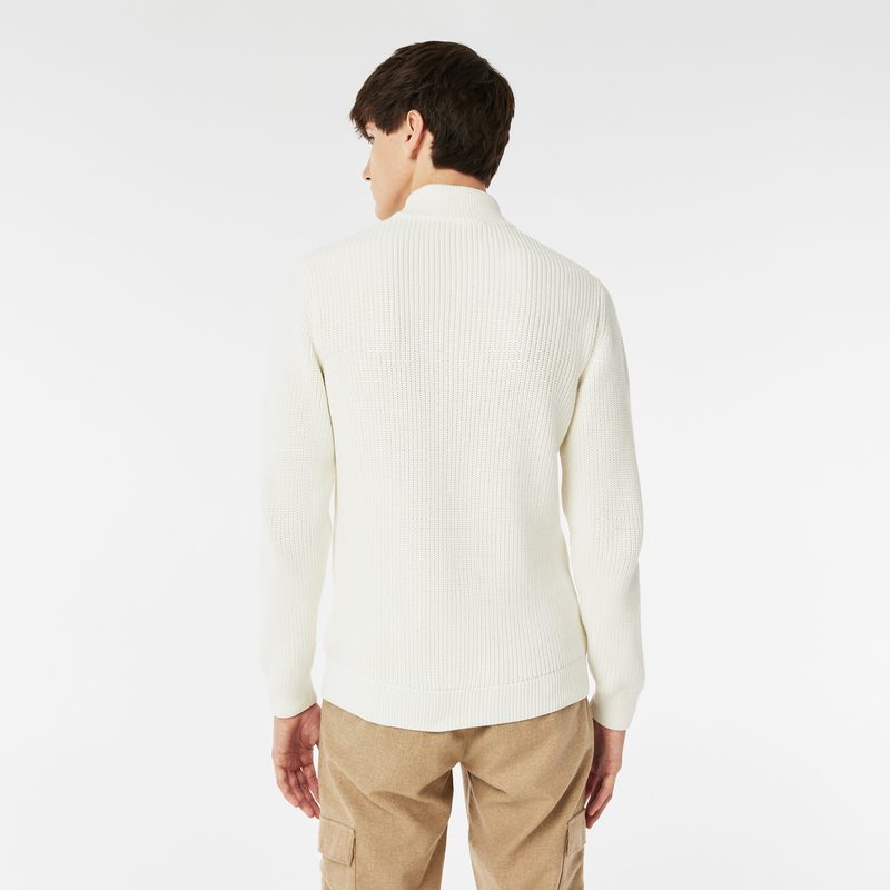 Мужской хлопковый свитер Lacoste на молнии 2