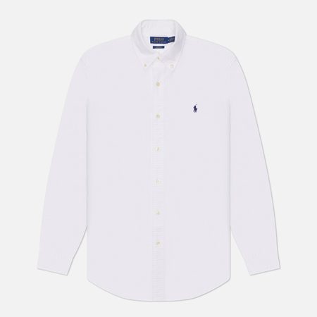 Мужская рубашка Polo Ralph Lauren Garment Dyed Oxford, цвет белый