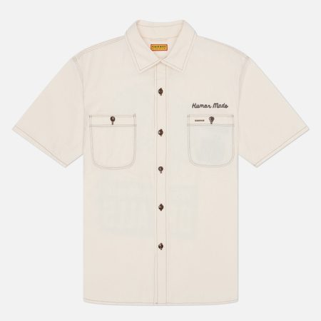Мужская рубашка Human Made Chambray, цвет бежевый