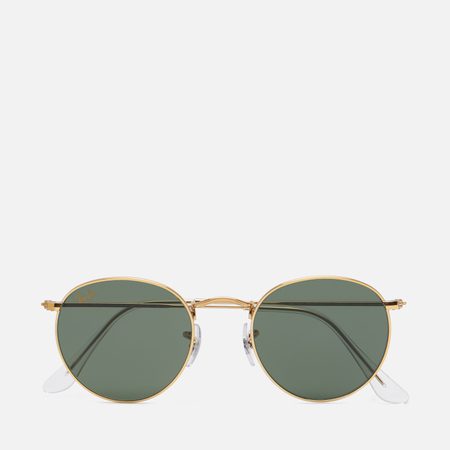 Солнцезащитные очки Ray-Ban Round Metal Legend Gold, цвет золотой