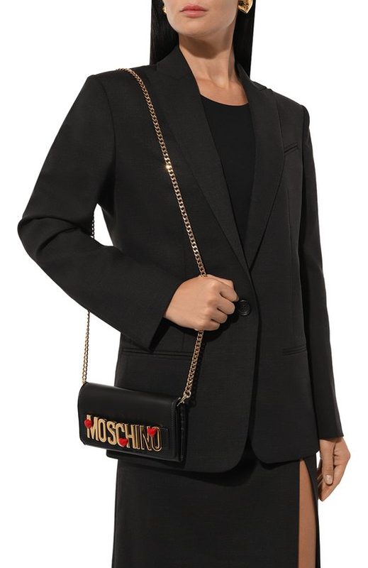 Кожаный кошелек на цепочке Moschino 2