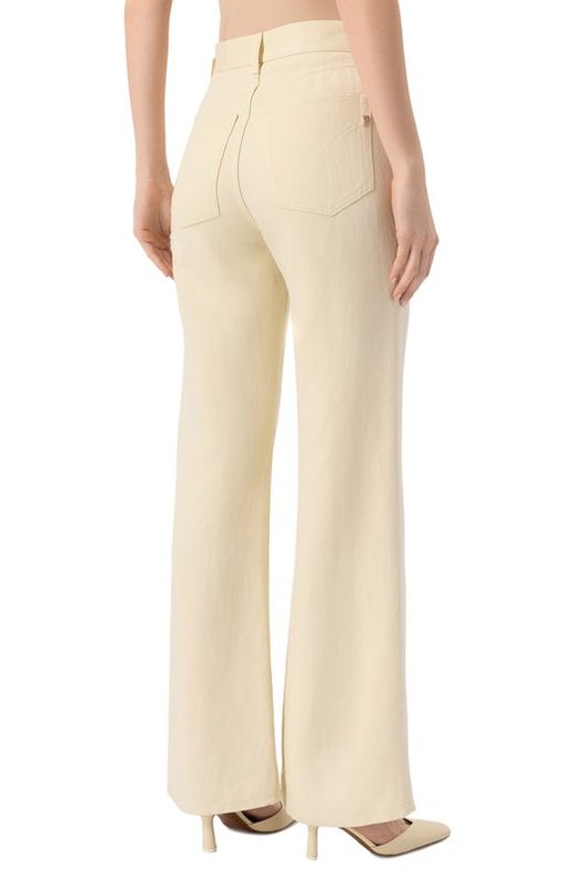 Брюки из вискозы и льна Dondup 4