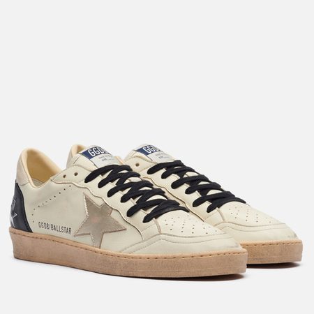 Мужские кроссовки Golden Goose Ball Star Laminated Star, цвет бежевый