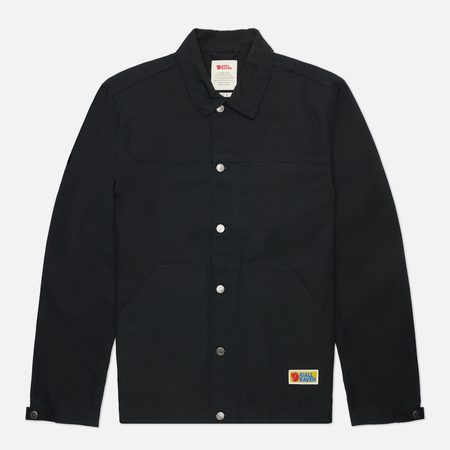 Мужская куртка ветровка Fjallraven Vardag, цвет чёрный