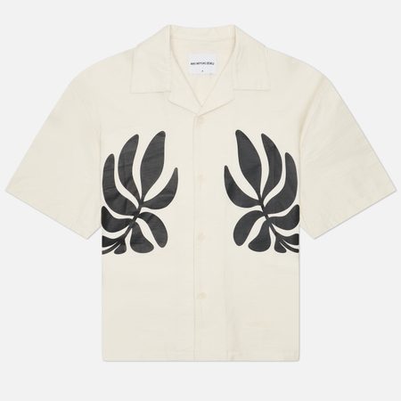 Мужская рубашка MKI MIYUKI ZOKU Botanical Print Vacation, цвет бежевый