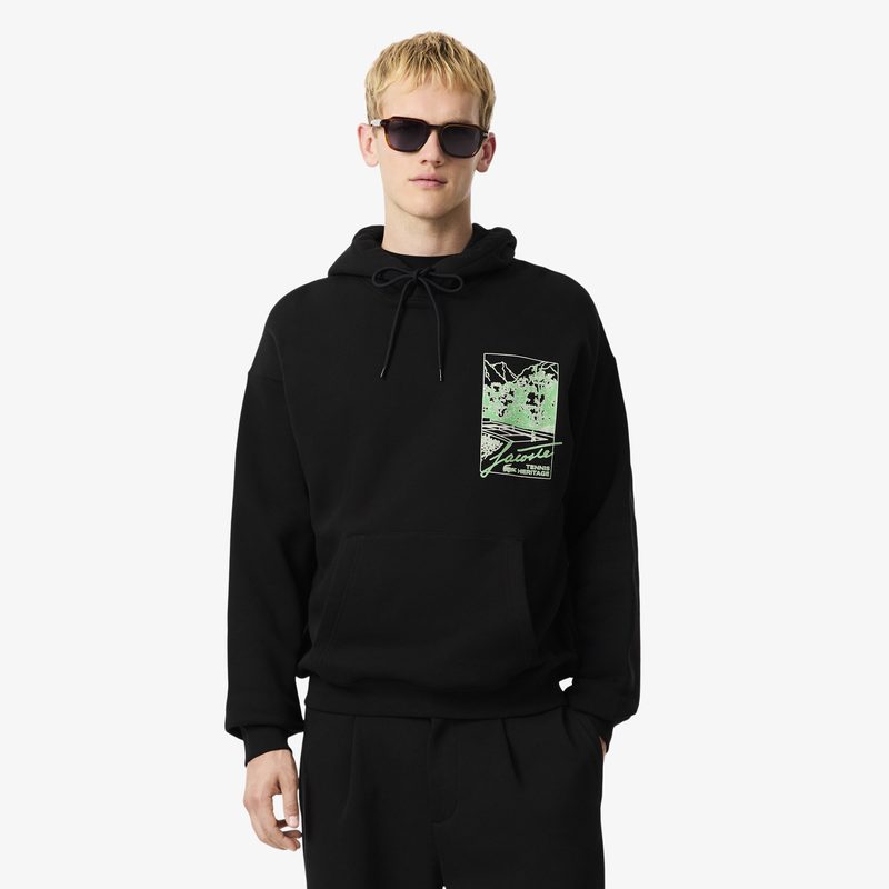 Мужской хлопковый свитшот Lacoste свободного кроя
