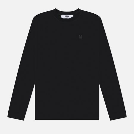 Женский лонгслив MSGM The M Wave, цвет чёрный