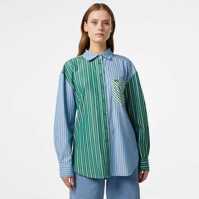Женская рубашка Lacoste свободного кроя