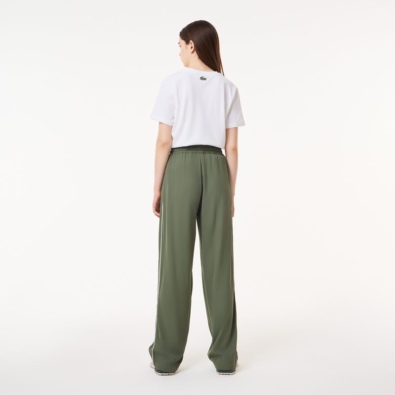 Женские спортивные брюки Lacoste широкого кроя 2