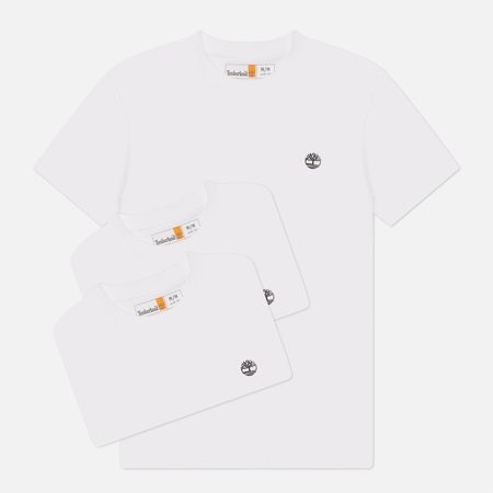 Комплект мужских футболок Timberland Dunstan River 3-Pack, цвет белый