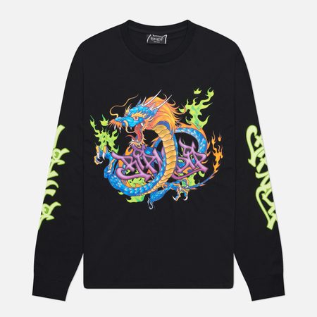 Мужской лонгслив RIPNDIP Dragonology, цвет чёрный