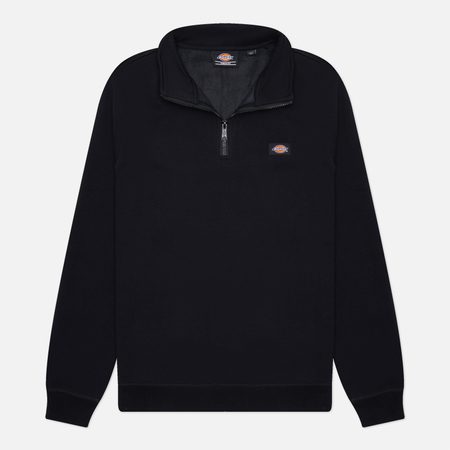 Мужская толстовка Dickies Oakport Quarter Zip, цвет чёрный