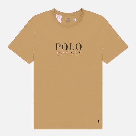 Мужская футболка Polo Ralph Lauren Logo Cotton Jersey Sleep, цвет коричневый
