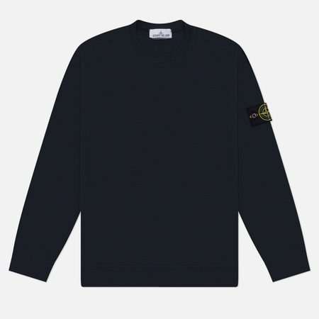Мужская толстовка Stone Island Heavy Organic Cotton Jersey, цвет синий