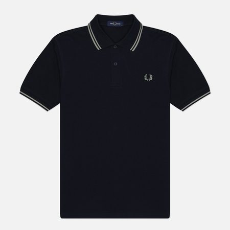 Мужское поло Fred Perry M3600 Twin Tipped, цвет синий