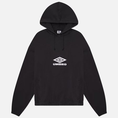 Мужская толстовка Umbro OG Logo Mask Hoodie, цвет чёрный