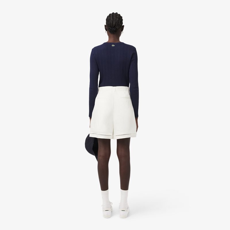 Женские шорты Lacoste из смеси льна 3
