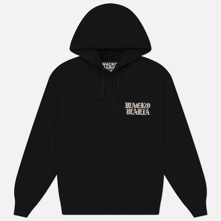 Мужская толстовка WACKO MARIA Heavy Weight Pullover Hoodie Type 1, цвет чёрный