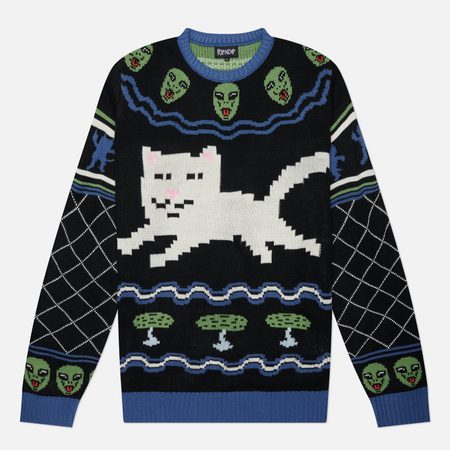 Мужской свитер RIPNDIP Out Of This World Knit, цвет чёрный