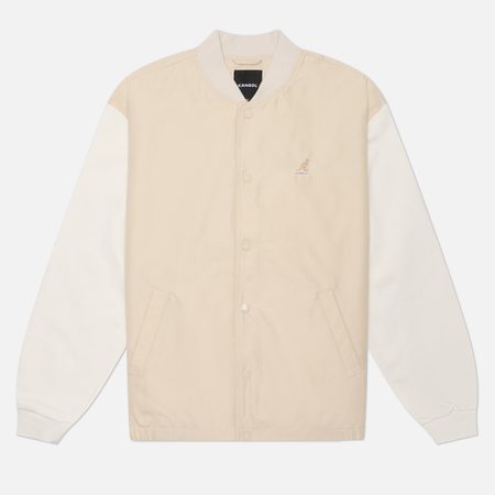 Мужская куртка бомбер Kangol Essential Varsity, цвет бежевый