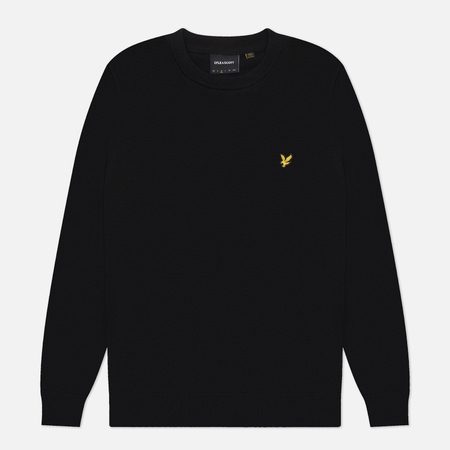 Мужской свитер Lyle & Scott Cotton Crew Neck, цвет чёрный