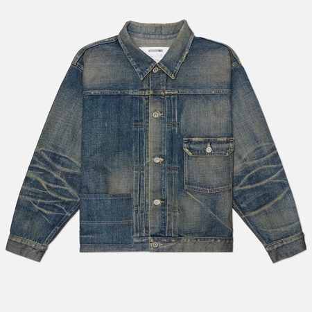 Мужская джинсовая куртка Neighborhood Savage Denim Type-1, цвет синий