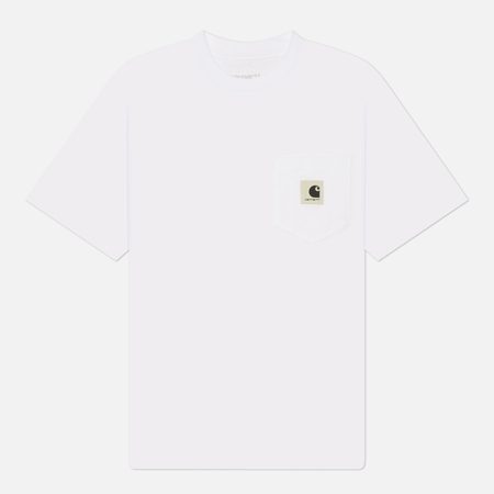 Женская футболка Carhartt WIP W' Pocket, цвет белый