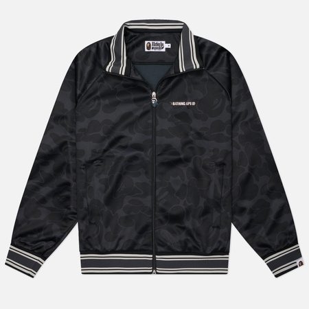 Мужская олимпийка A Bathing Ape Tonal Solid Camo Track, цвет чёрный