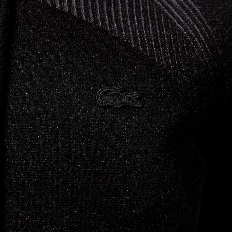 Женское облегающее длинное платье Lacoste на молнии с длинным рукавом 4