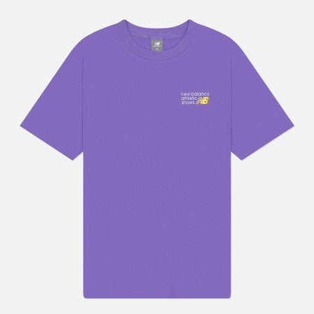 Мужская футболка New Balance Athletics Premium Logo, цвет фиолетовый