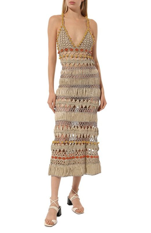 Платье из вискозы Alberta Ferretti 3