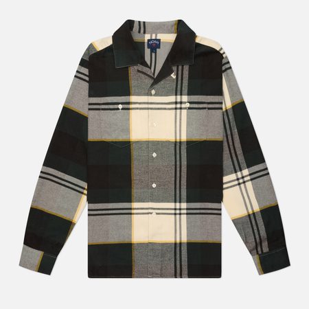 Мужская рубашка NOAH Plaid Lightweight, цвет зелёный