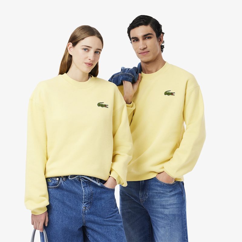 Флисовый свитшот Lacoste унисекс