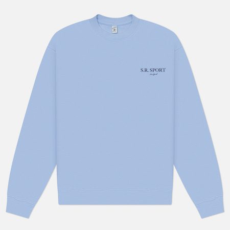 Мужская толстовка Sporty & Rich Wimbledon Crewneck, цвет голубой