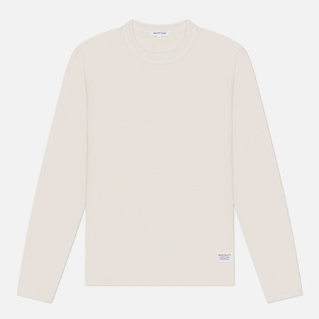 Мужской лонгслив Norse Projects Stevns Cotton Hemp Military Rib, цвет бежевый