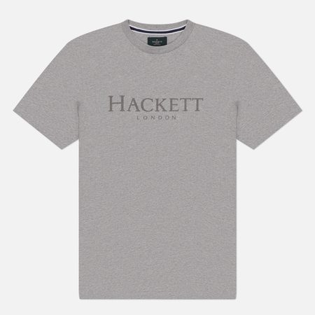 Мужская футболка Hackett Heritage Essential Cotton, цвет серый