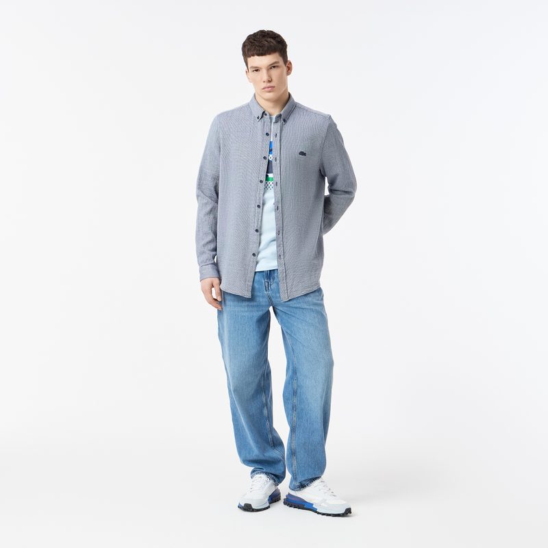 Мужская хлопковая рубашка Lacoste 4
