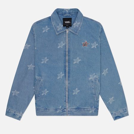 Мужская джинсовая куртка Vans Pomona Denim Station, цвет голубой